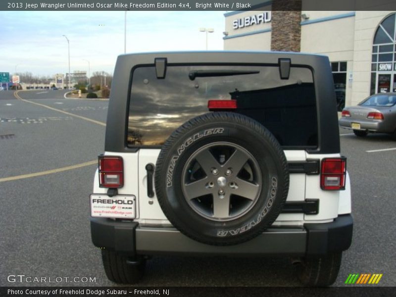 Bright White / Black 2013 Jeep Wrangler Unlimited Oscar Mike Freedom Edition 4x4