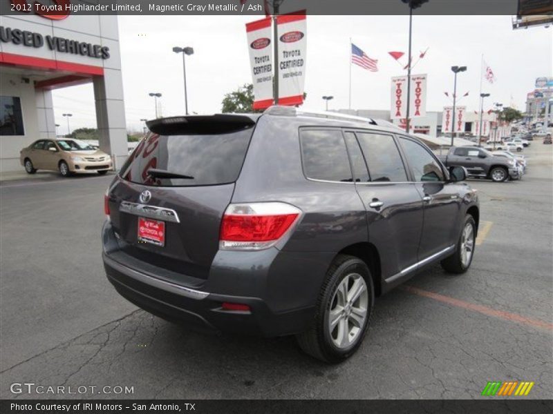 Magnetic Gray Metallic / Ash 2012 Toyota Highlander Limited