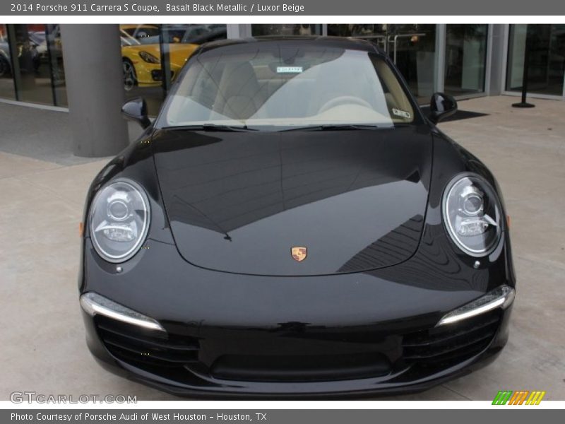 Basalt Black Metallic / Luxor Beige 2014 Porsche 911 Carrera S Coupe