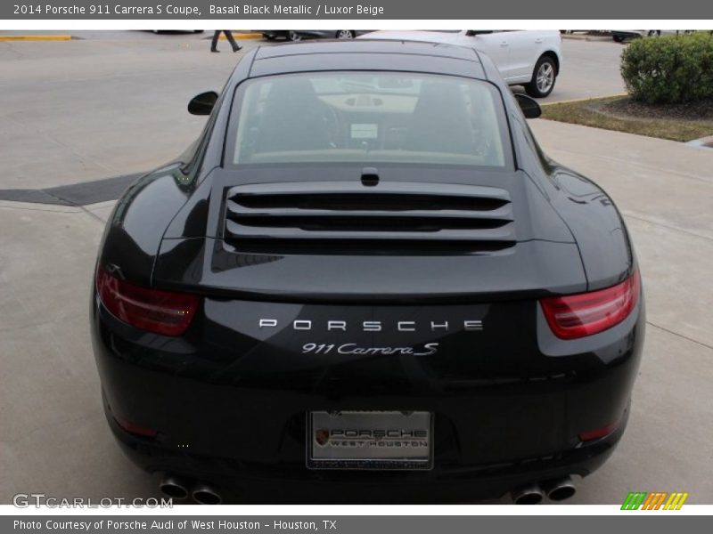 Basalt Black Metallic / Luxor Beige 2014 Porsche 911 Carrera S Coupe