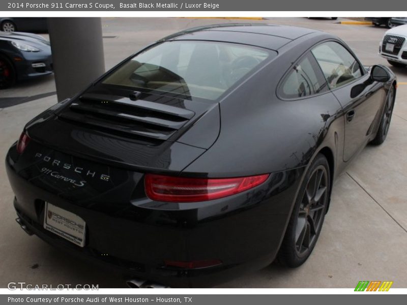 Basalt Black Metallic / Luxor Beige 2014 Porsche 911 Carrera S Coupe