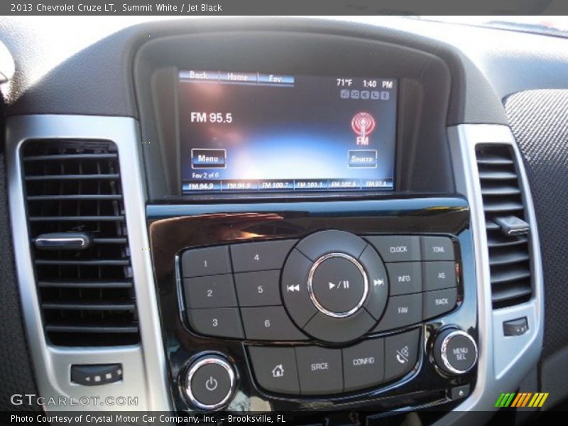 Summit White / Jet Black 2013 Chevrolet Cruze LT