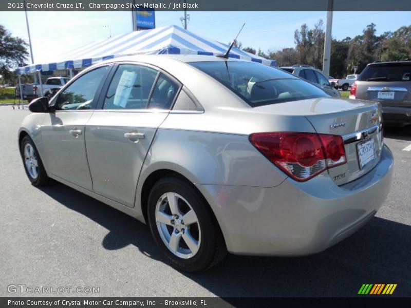 Champagne Silver Metallic / Jet Black 2013 Chevrolet Cruze LT