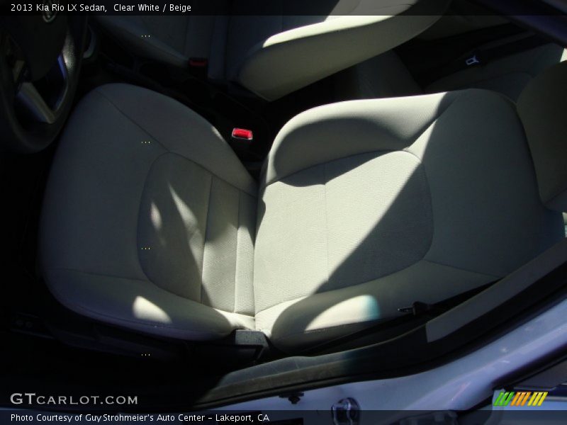 Clear White / Beige 2013 Kia Rio LX Sedan