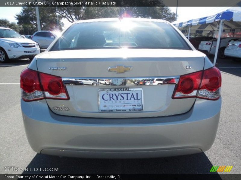 Champagne Silver Metallic / Jet Black 2013 Chevrolet Cruze LT