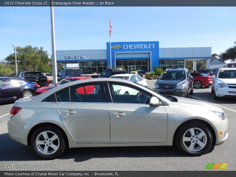Champagne Silver Metallic / Jet Black 2013 Chevrolet Cruze LT