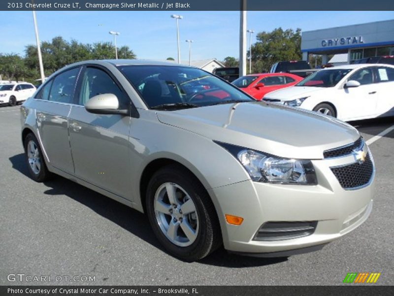 Champagne Silver Metallic / Jet Black 2013 Chevrolet Cruze LT