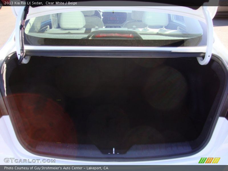 Clear White / Beige 2013 Kia Rio LX Sedan