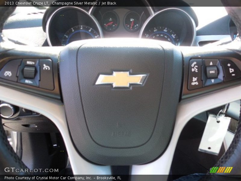 Champagne Silver Metallic / Jet Black 2013 Chevrolet Cruze LT