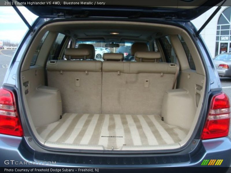 Bluestone Metallic / Ivory 2001 Toyota Highlander V6 4WD