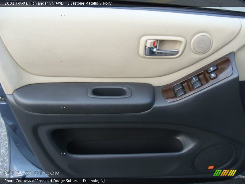 Bluestone Metallic / Ivory 2001 Toyota Highlander V6 4WD