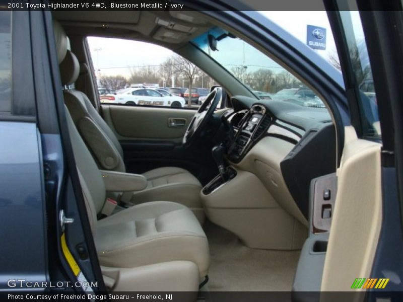 Bluestone Metallic / Ivory 2001 Toyota Highlander V6 4WD