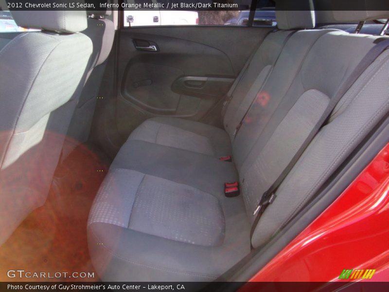 Inferno Orange Metallic / Jet Black/Dark Titanium 2012 Chevrolet Sonic LS Sedan
