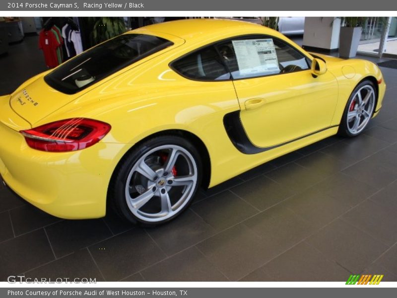 Racing Yellow / Black 2014 Porsche Cayman S