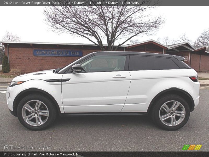 Fuji White / Dynamic Lunar/Ivory 2012 Land Rover Range Rover Evoque Coupe Dynamic