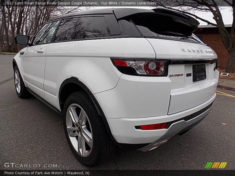 Fuji White / Dynamic Lunar/Ivory 2012 Land Rover Range Rover Evoque Coupe Dynamic