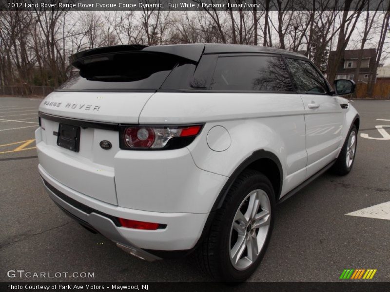 Fuji White / Dynamic Lunar/Ivory 2012 Land Rover Range Rover Evoque Coupe Dynamic