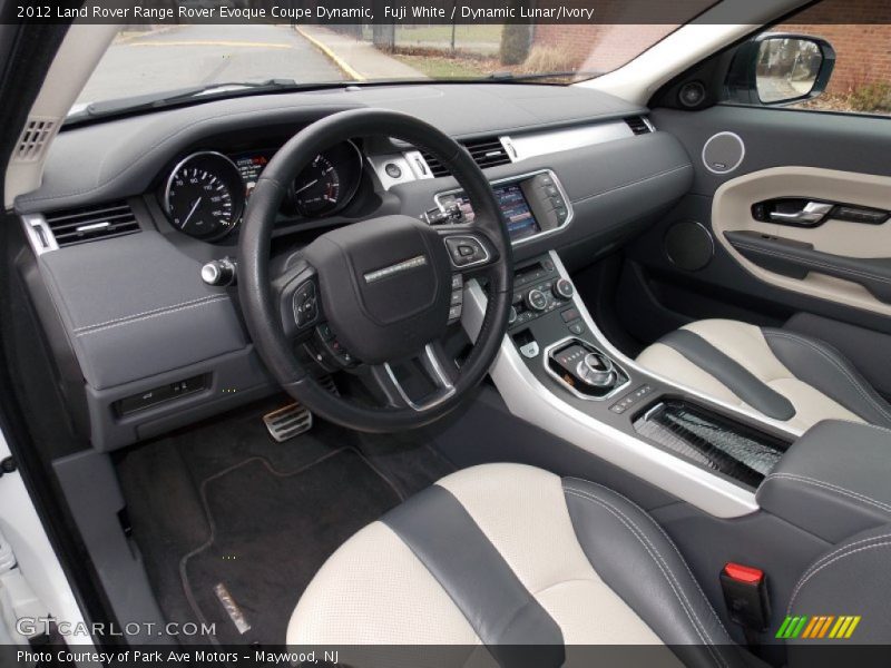 Fuji White / Dynamic Lunar/Ivory 2012 Land Rover Range Rover Evoque Coupe Dynamic