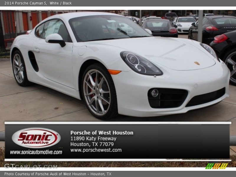 White / Black 2014 Porsche Cayman S