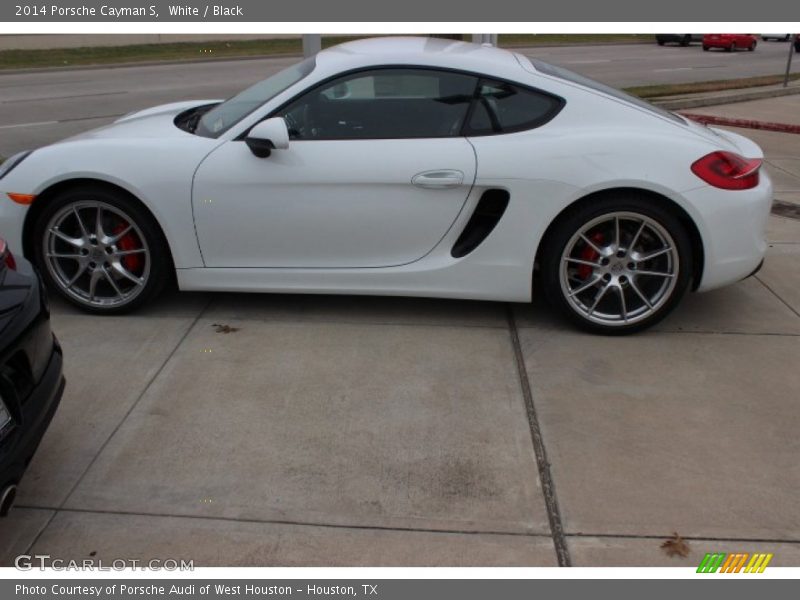 White / Black 2014 Porsche Cayman S