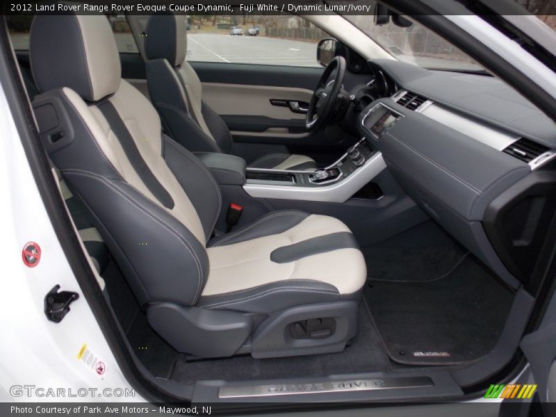 Fuji White / Dynamic Lunar/Ivory 2012 Land Rover Range Rover Evoque Coupe Dynamic