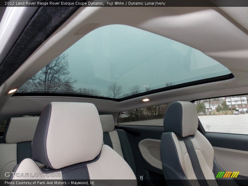 Fuji White / Dynamic Lunar/Ivory 2012 Land Rover Range Rover Evoque Coupe Dynamic