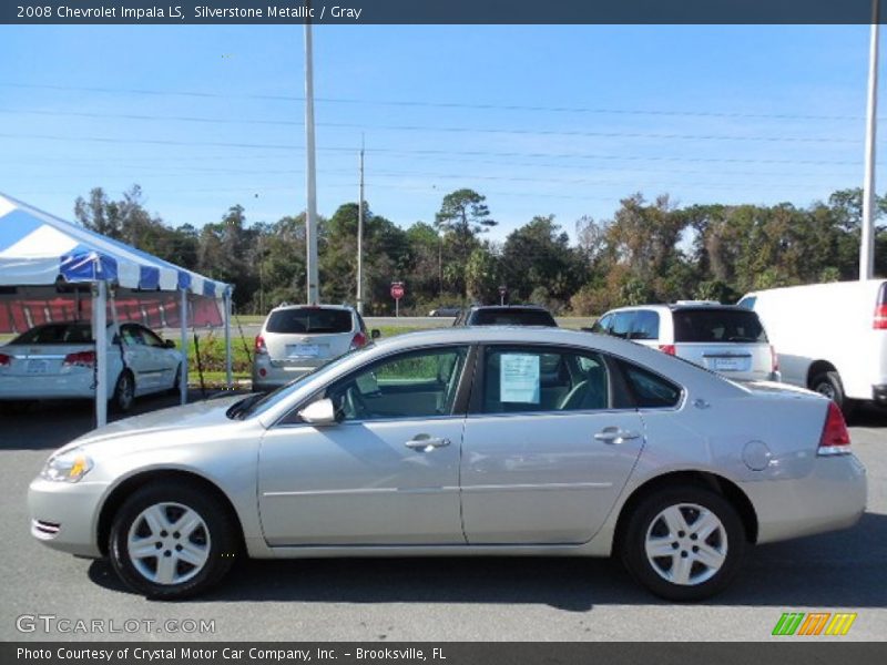 Silverstone Metallic / Gray 2008 Chevrolet Impala LS