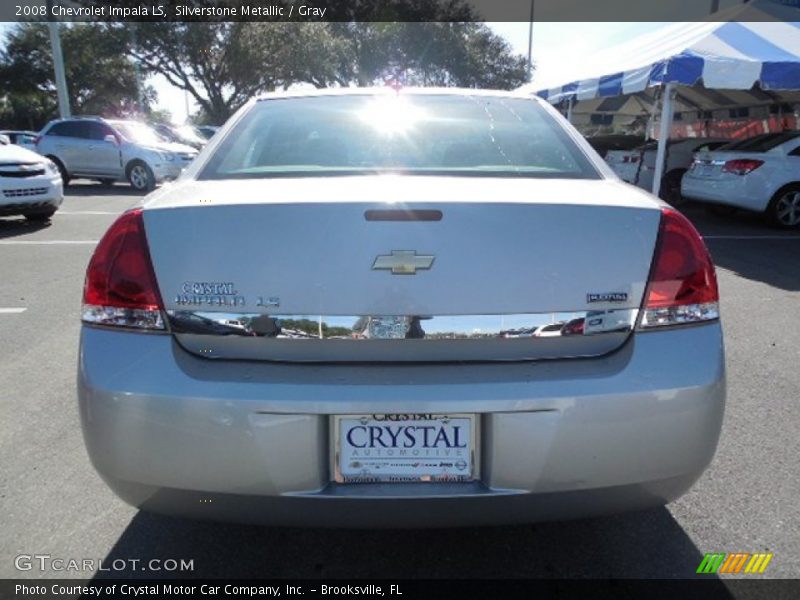 Silverstone Metallic / Gray 2008 Chevrolet Impala LS
