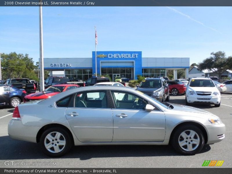 Silverstone Metallic / Gray 2008 Chevrolet Impala LS