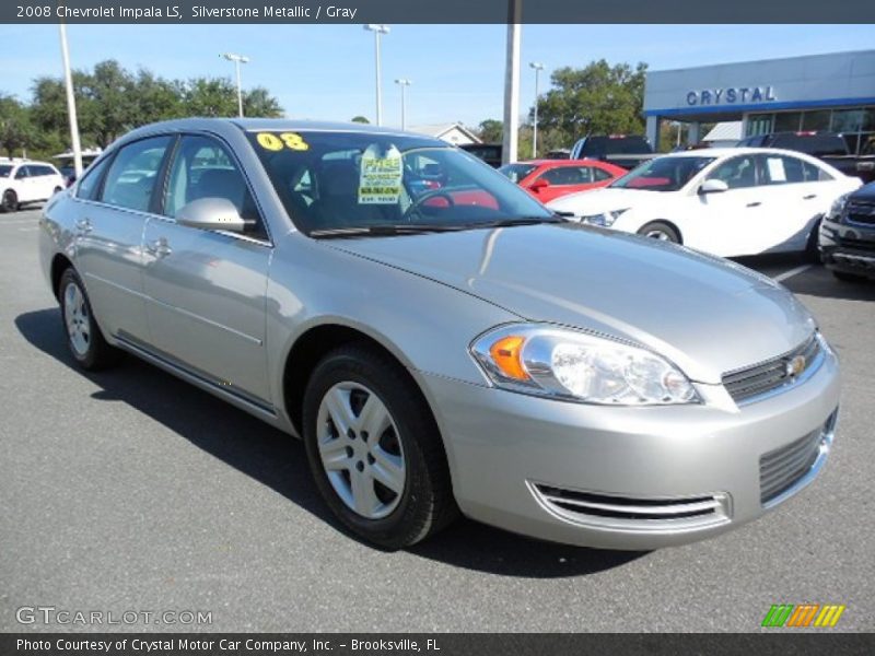 Silverstone Metallic / Gray 2008 Chevrolet Impala LS