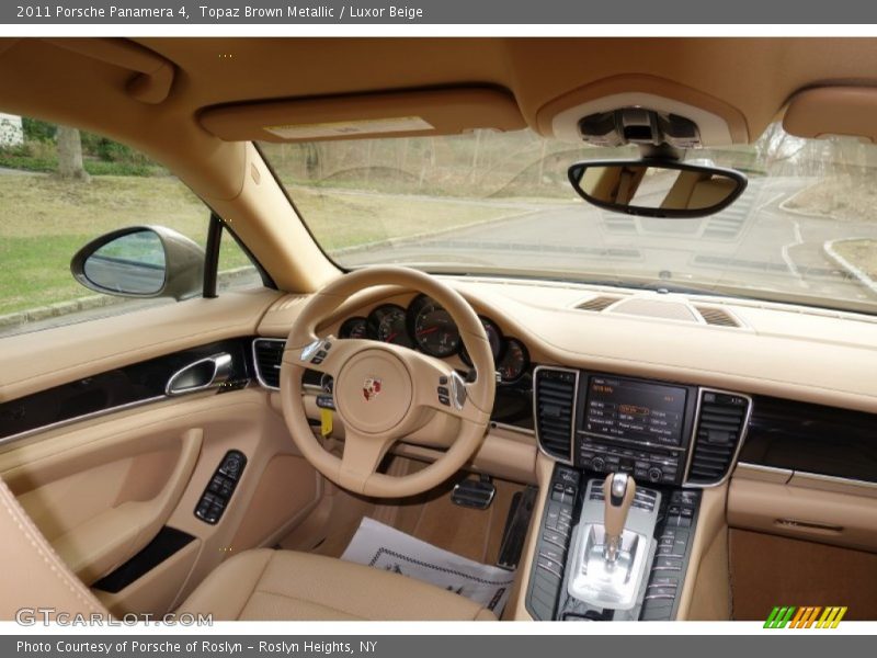 Topaz Brown Metallic / Luxor Beige 2011 Porsche Panamera 4