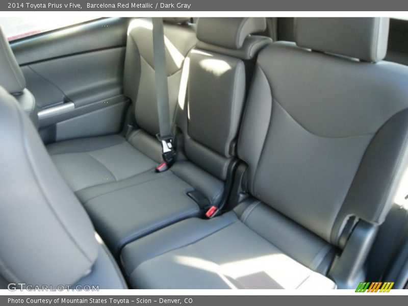 Barcelona Red Metallic / Dark Gray 2014 Toyota Prius v Five