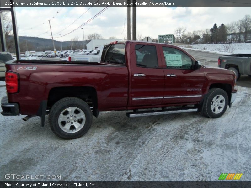 Deep Ruby Metallic / Cocoa/Dune 2014 Chevrolet Silverado 1500 LTZ Z71 Double Cab 4x4