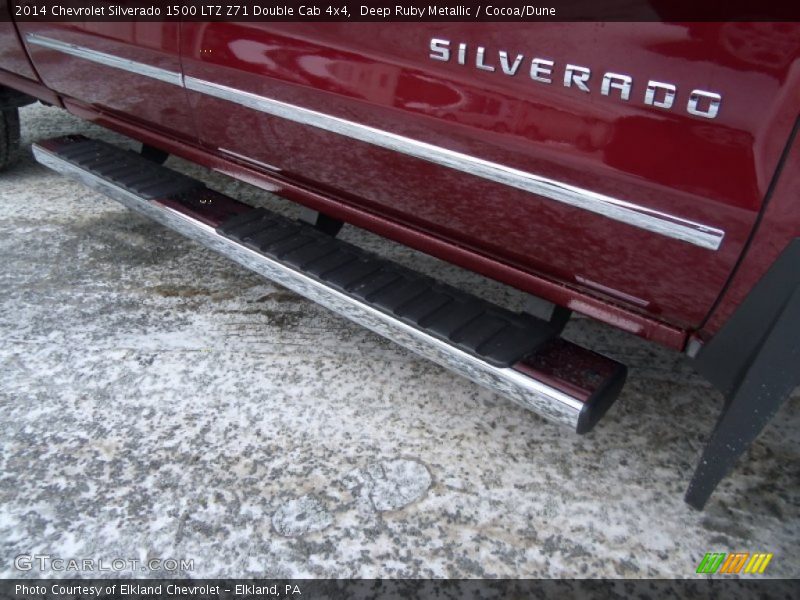 Deep Ruby Metallic / Cocoa/Dune 2014 Chevrolet Silverado 1500 LTZ Z71 Double Cab 4x4