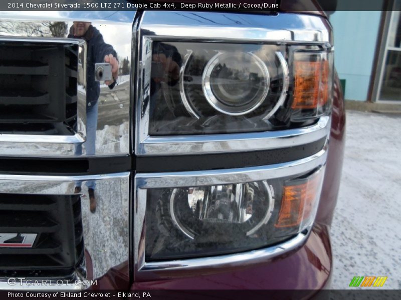 Deep Ruby Metallic / Cocoa/Dune 2014 Chevrolet Silverado 1500 LTZ Z71 Double Cab 4x4
