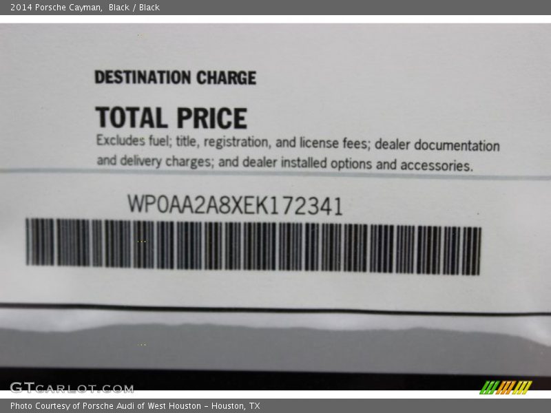 Black / Black 2014 Porsche Cayman
