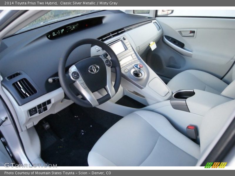 Classic Silver Metallic / Misty Gray 2014 Toyota Prius Two Hybrid