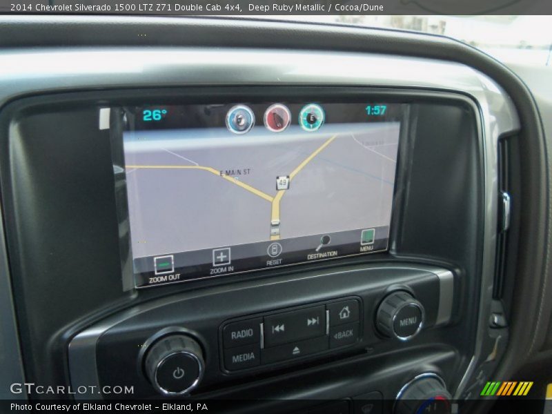 Deep Ruby Metallic / Cocoa/Dune 2014 Chevrolet Silverado 1500 LTZ Z71 Double Cab 4x4