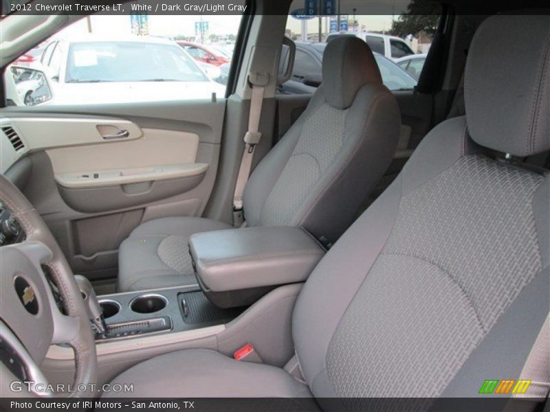 White / Dark Gray/Light Gray 2012 Chevrolet Traverse LT