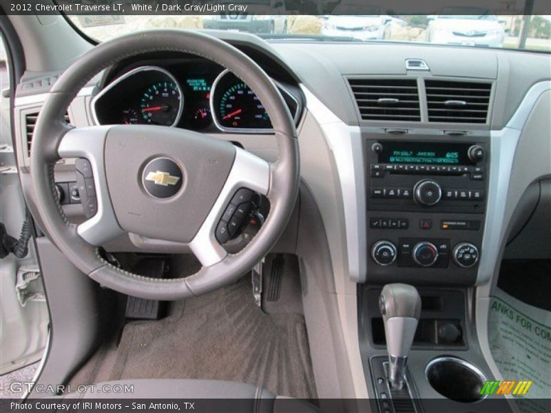 White / Dark Gray/Light Gray 2012 Chevrolet Traverse LT