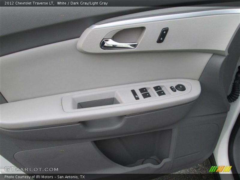 White / Dark Gray/Light Gray 2012 Chevrolet Traverse LT