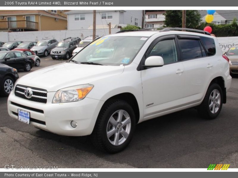 Blizzard White Pearl / Taupe 2006 Toyota RAV4 Limited 4WD