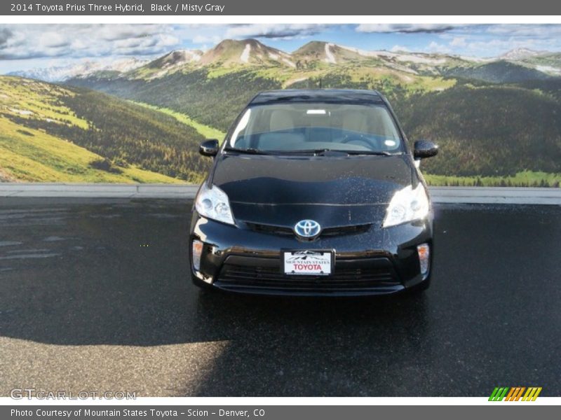 Black / Misty Gray 2014 Toyota Prius Three Hybrid