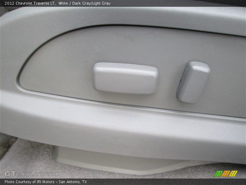 White / Dark Gray/Light Gray 2012 Chevrolet Traverse LT