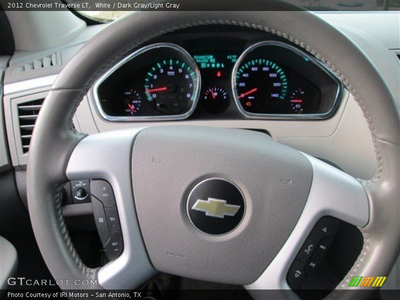 White / Dark Gray/Light Gray 2012 Chevrolet Traverse LT