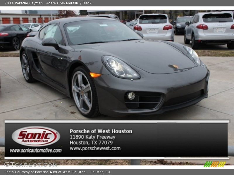 Agate Grey Metallic / Black 2014 Porsche Cayman