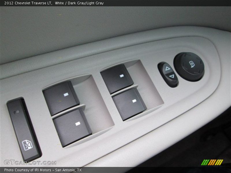 White / Dark Gray/Light Gray 2012 Chevrolet Traverse LT