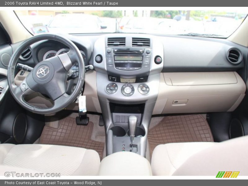 Blizzard White Pearl / Taupe 2006 Toyota RAV4 Limited 4WD