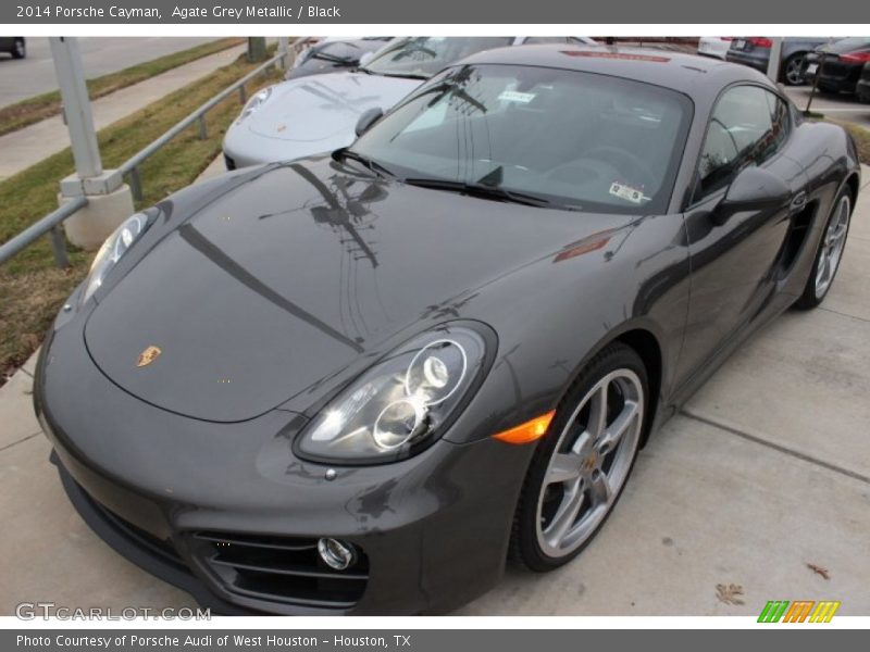 Agate Grey Metallic / Black 2014 Porsche Cayman