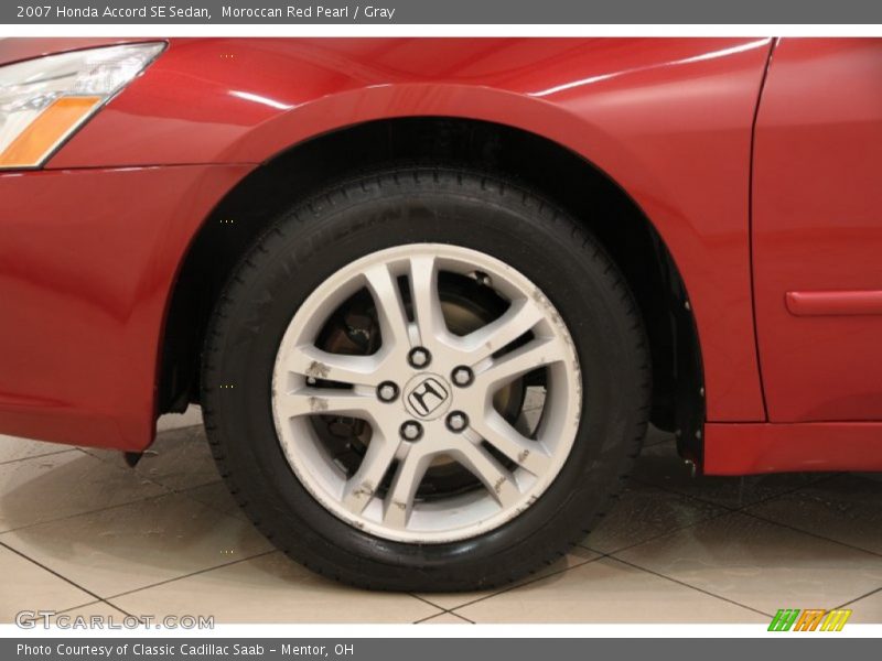 Moroccan Red Pearl / Gray 2007 Honda Accord SE Sedan